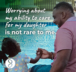 Jamel and his daughter | Rare Disease Day